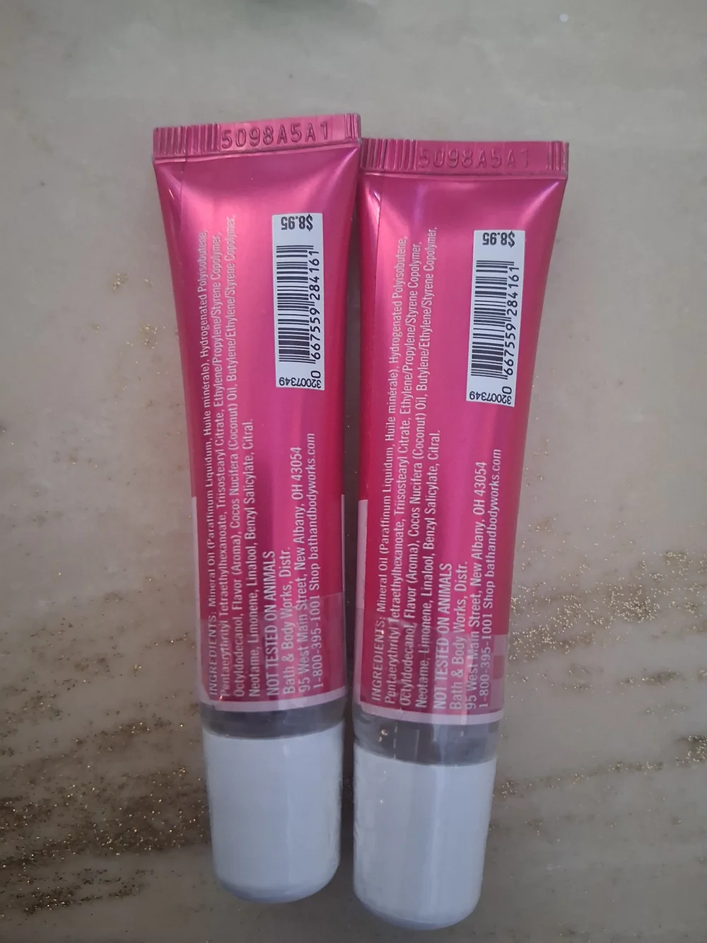 Bath & Body Works Champagne Toast Pink Lip Gloss Duo